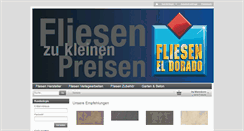 Desktop Screenshot of fliesen-eldorado.de